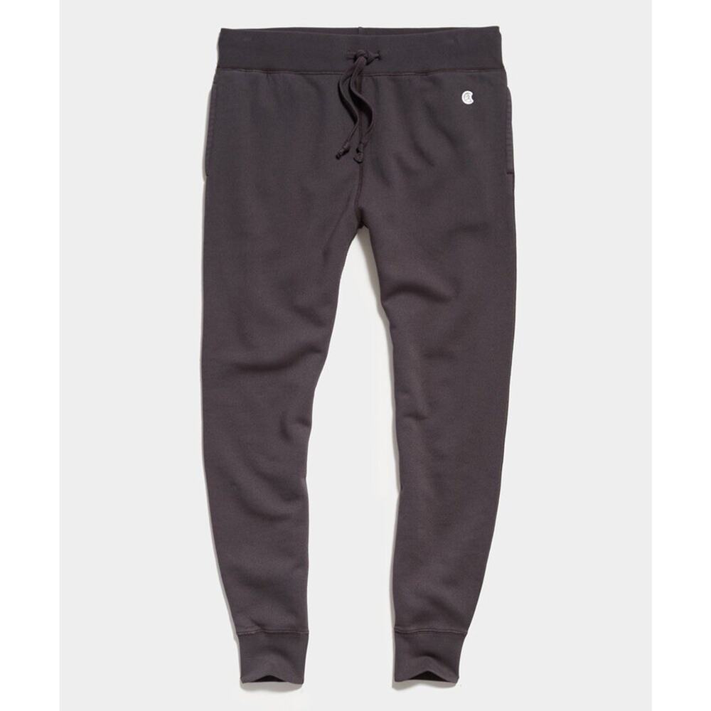 Todd Snyder + Champion Midweight Slim Jogger Sweatpant in Asphalt Sz L Lounge